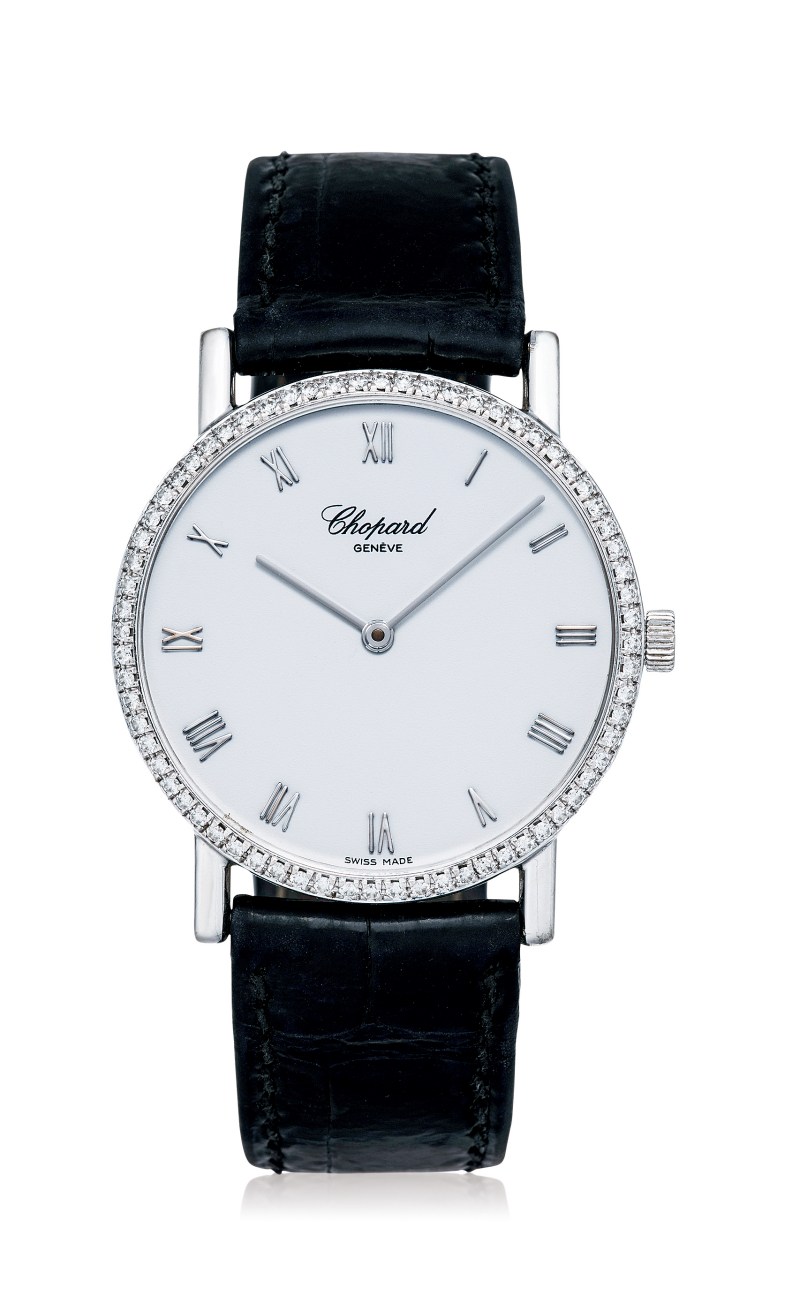 萧邦 CLASSIC系列，型号16/3154-38，限量1000只 18K白金手动上弦女款镶钻腕表  - 图2