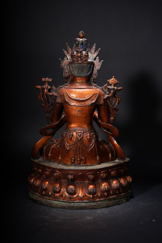 明 铜漆金大势至菩萨 - 图4