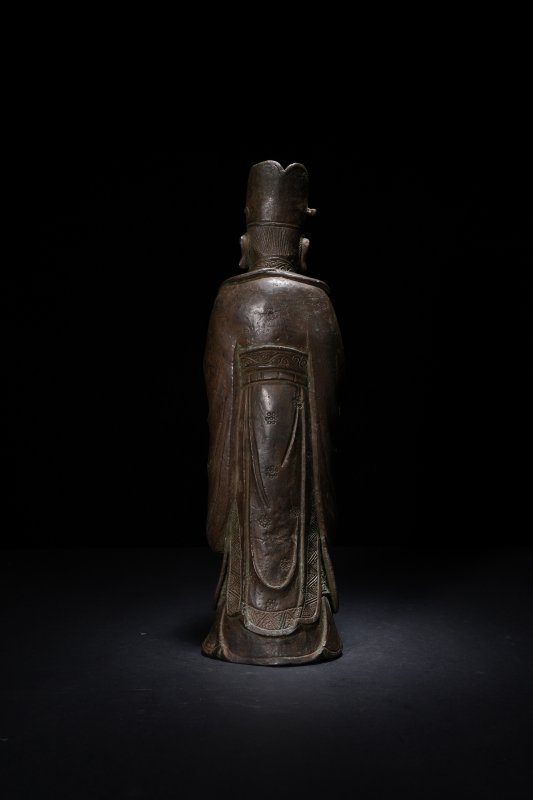 明 铜天官立像 - 图4