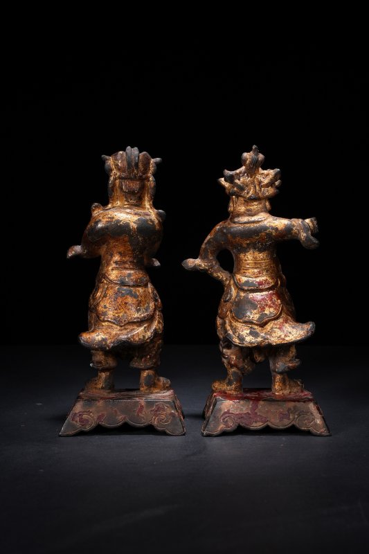 明 铜关公、关平与周仓像一组3件 - 图6