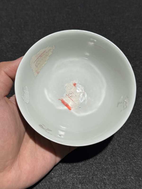 清光绪 青花花卉纹碗一对 - 图7