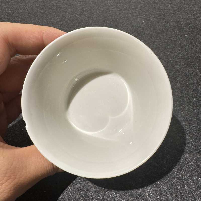 清雍正 墨彩人物故事图马蹄杯一组四件 - 图23