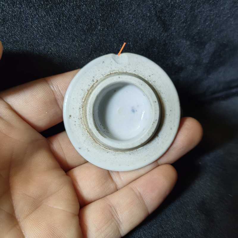 清康熙 青花缠枝花卉纹提梁壶 - 图11