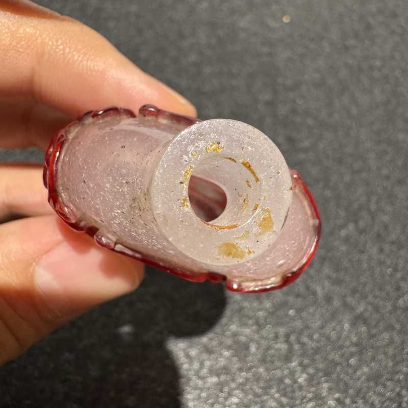 清 龙凤纹套红料烟壶 - 图6