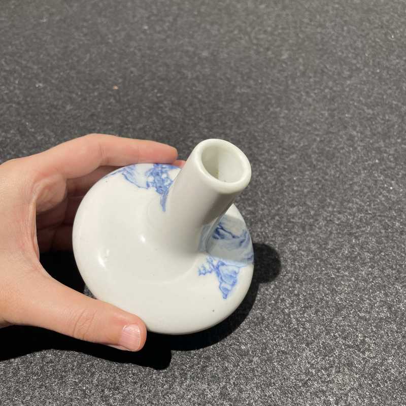 清光绪 青花山水人物故事图荸荠瓶 - 图10