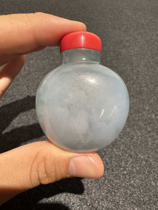 清 翡翠鼻烟壶 - 图2