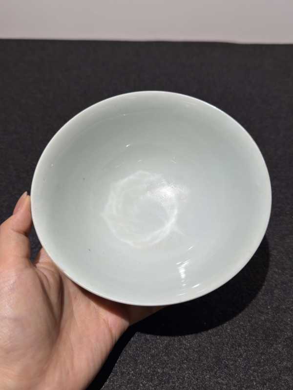 清康熙 青花矾红鱼纹碗 - 图7