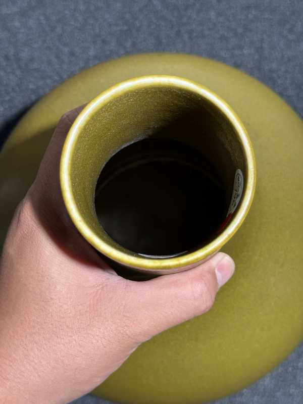 清光绪 茶叶末釉荸荠瓶 - 图9