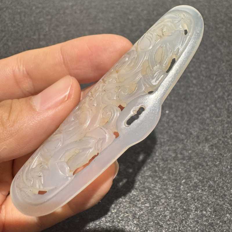清 玛瑙臂鞲 - 图5