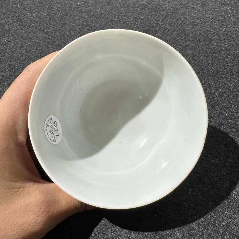 清康熙 青花人物故事诗文碗一对 - 图13