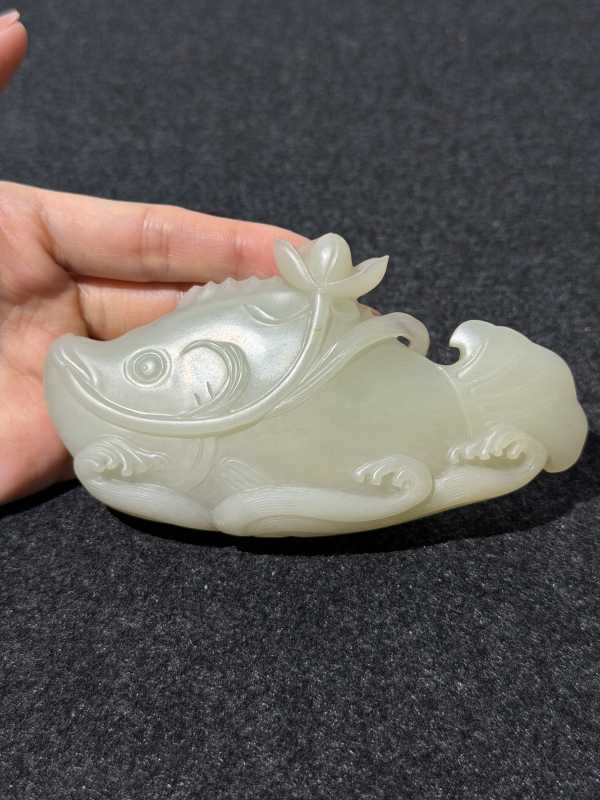 清 青白玉鱼 - 图4