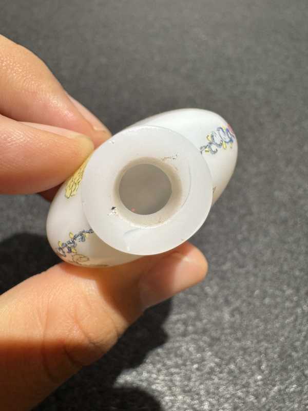 清 料胎牵牛花鼻烟壶 - 图7