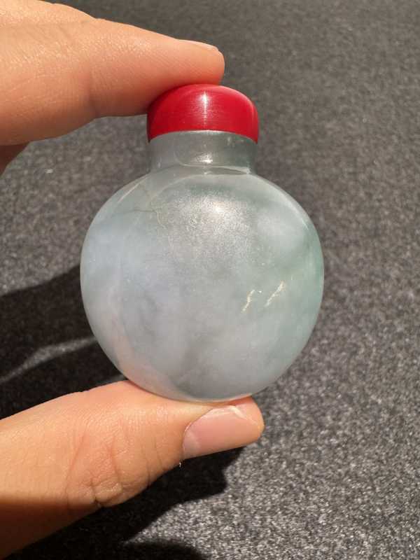清 翡翠鼻烟壶 - 图3
