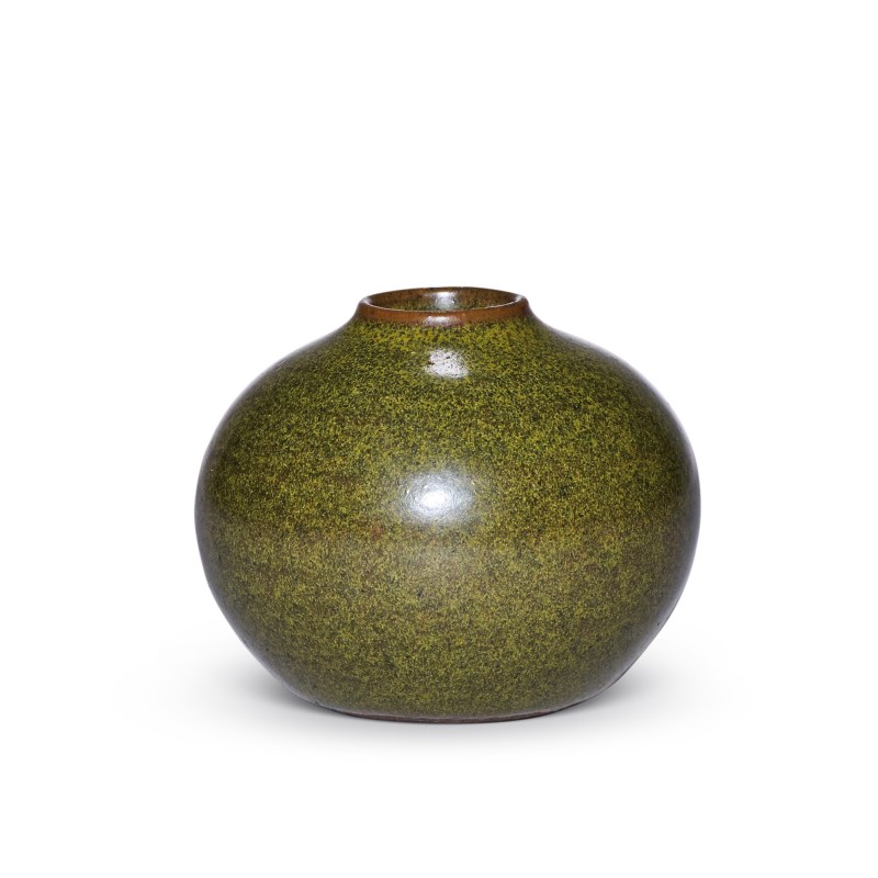清乾隆 茶叶末釉水盂