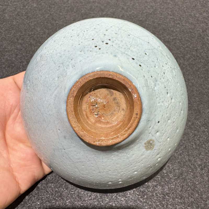 明 钧窑天蓝釉茶碗 - 图7