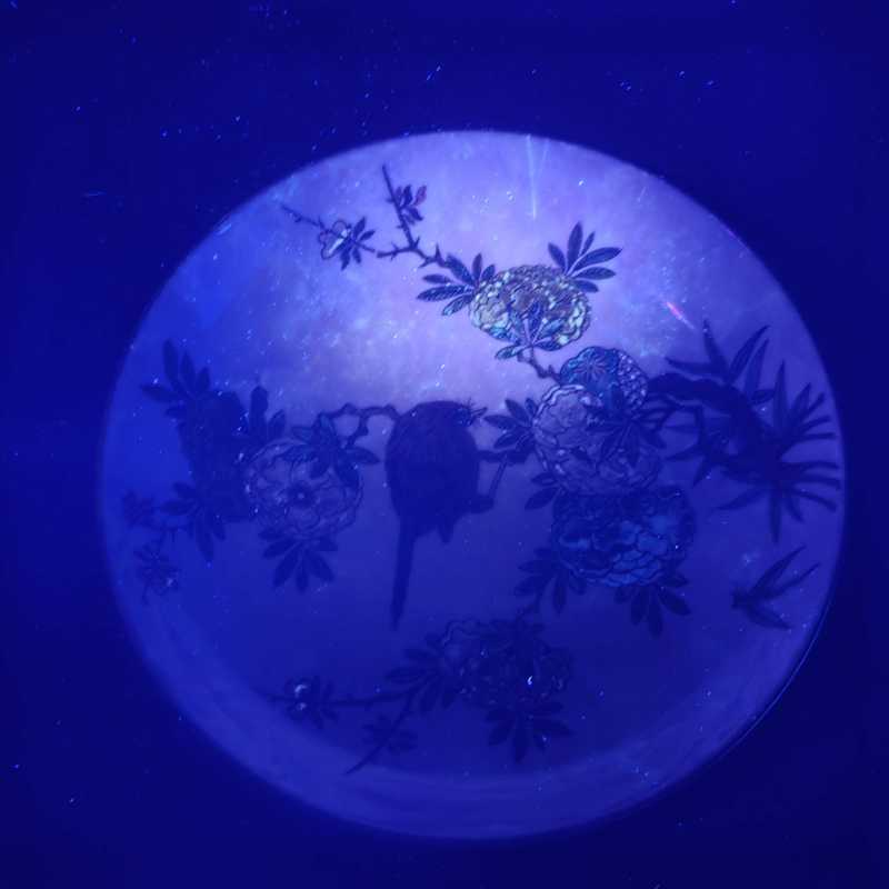 清雍正 广珐琅花鸟纹盘一组六件 - 图17