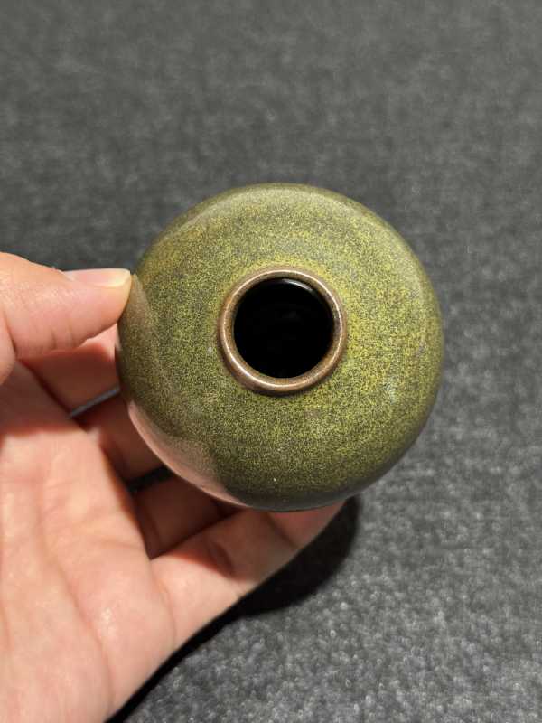 清乾隆 茶叶末釉水盂 - 图5
