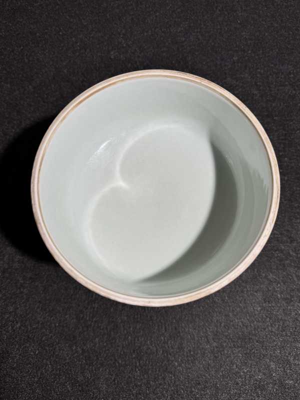 清光绪 粉彩描金折枝兰花豆 - 图8