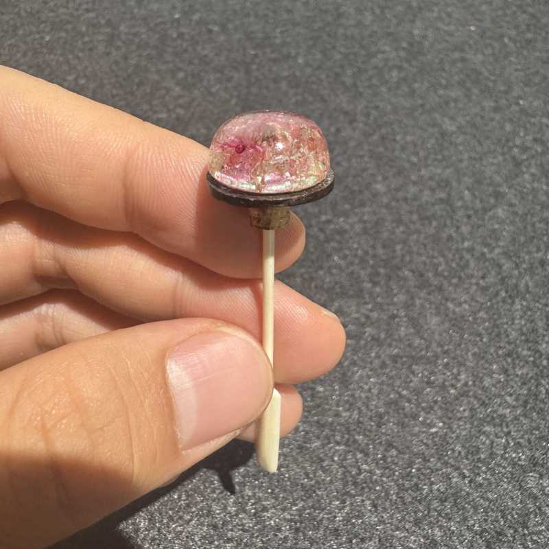 清 料胎画珐琅花卉游鸟图鼻烟壶 - 图8