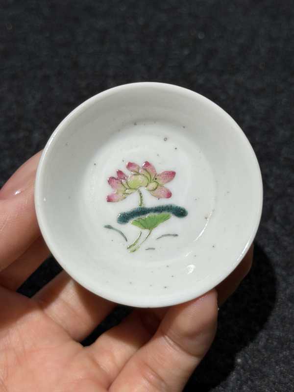 清雍正 粉彩折枝花卉纹马蹄杯一组十只 - 图42
