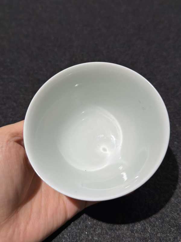 清道光 粉彩春江水暖图茶圆 - 图7