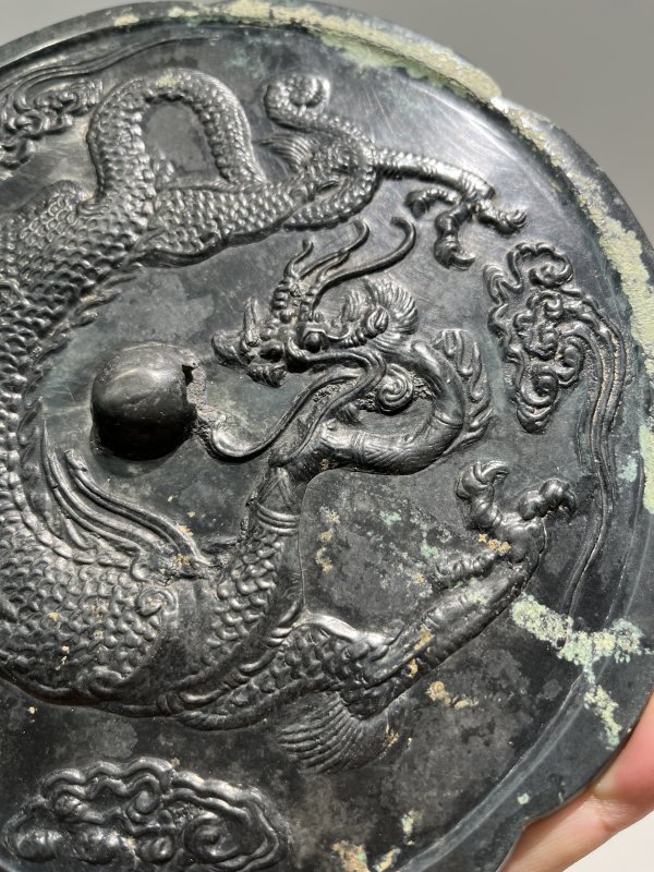 明 葵花形单龙纹镜 - 图3