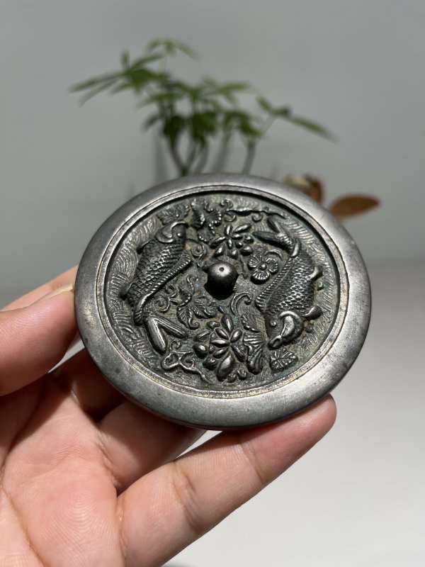 明 鱼戏莲叶纹镜 - 图4
