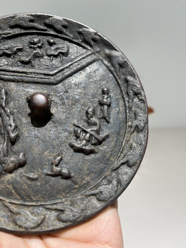 明 米芾拜石人物故事纹镜 - 图3