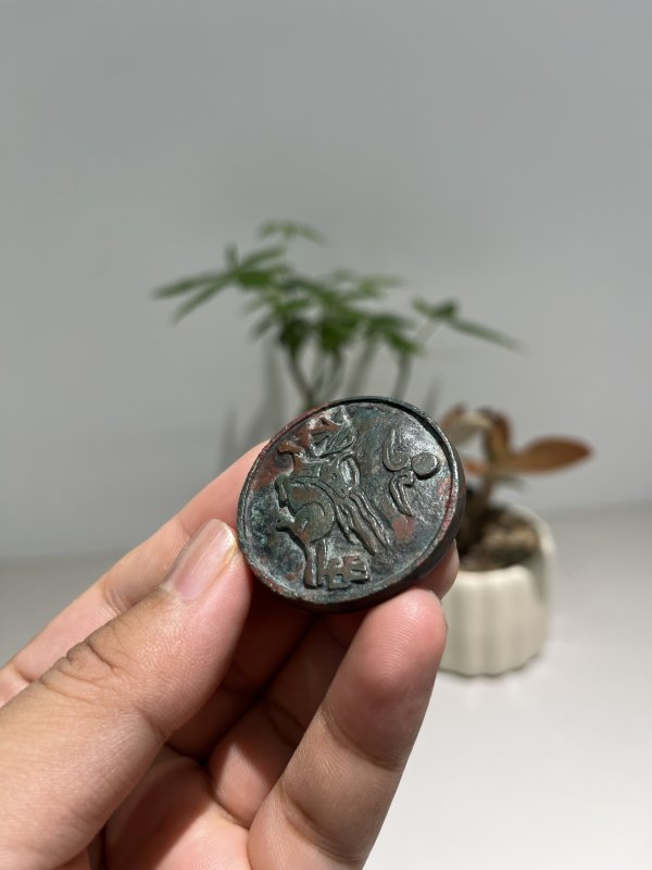 明 犀牛望月小手镜 - 图4