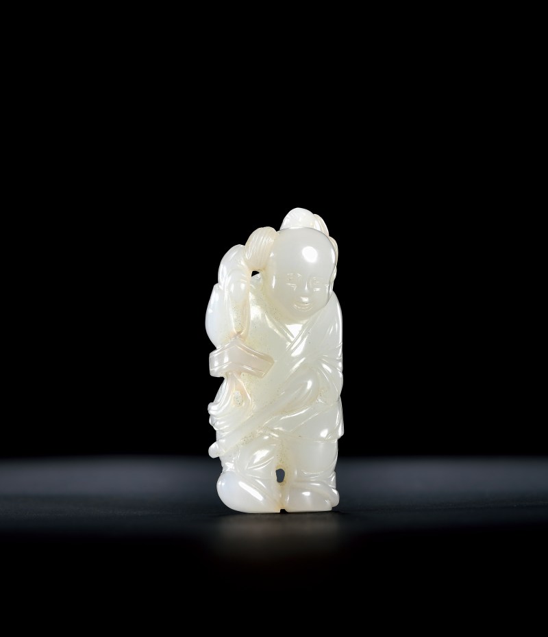 清 白玉童子