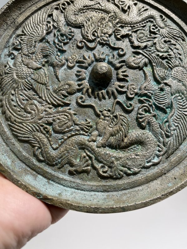 清 双龙双凤纹镜 - 图3
