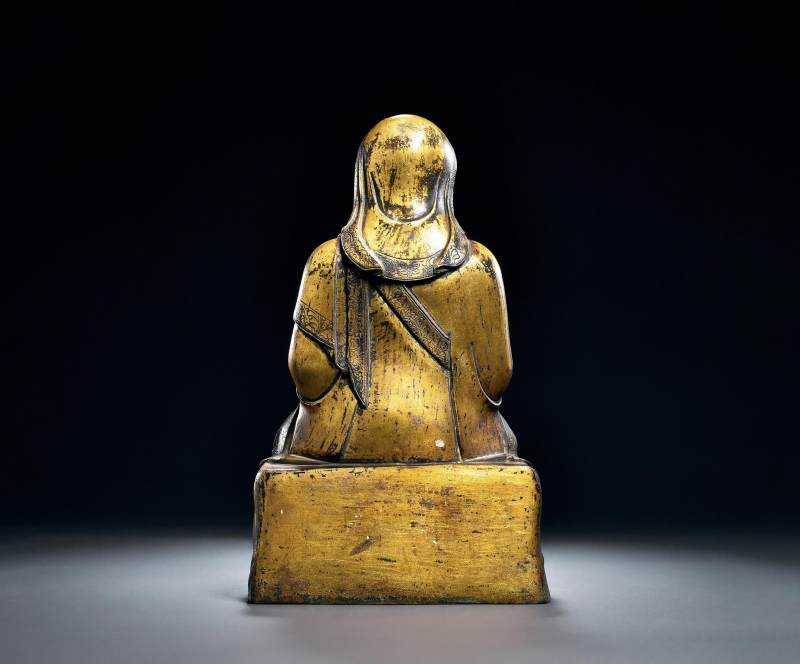清康熙（1661-1722年） 阿氏多尊者像 - 图2