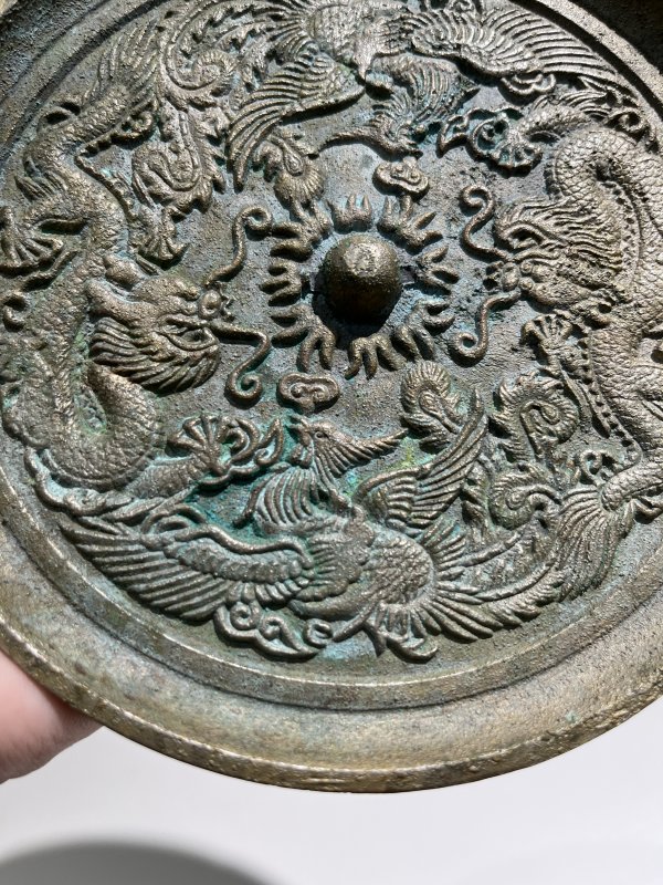 清 双龙双凤纹镜 - 图4