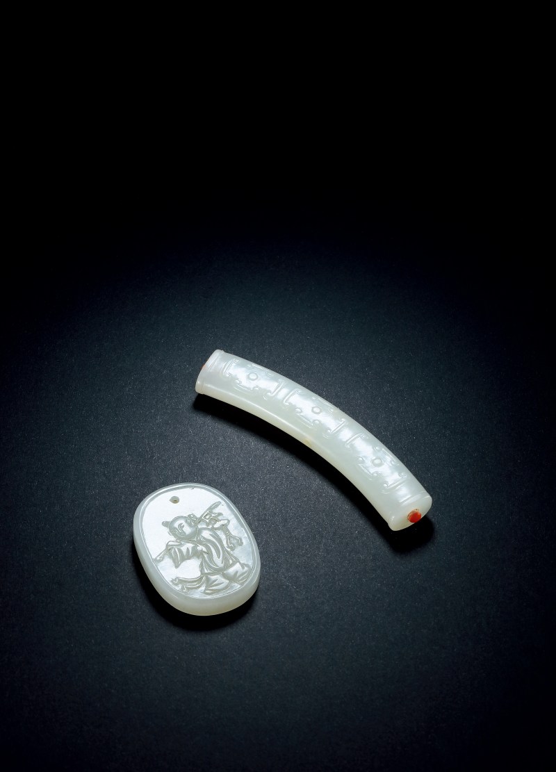 清乾隆白玉佩白玉璜