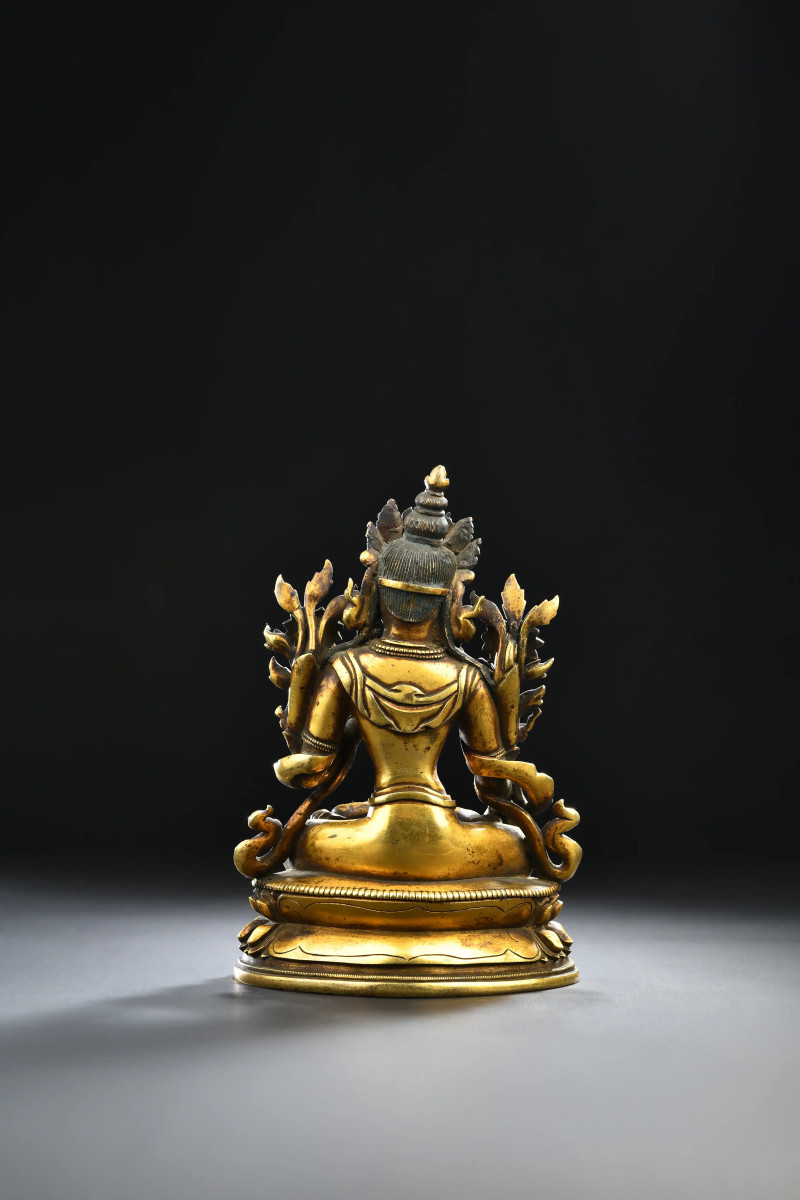 清雍正（1723-1735年） 白度母像 - 图2