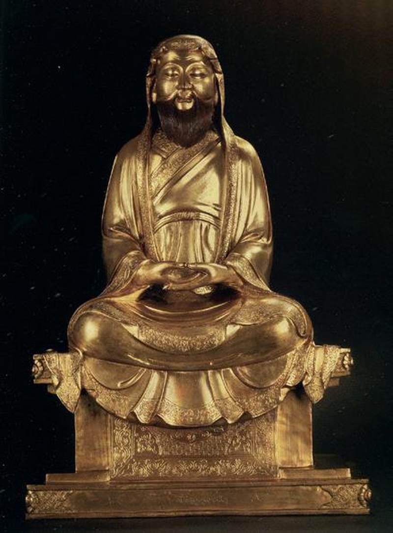 清康熙（1661-1722年） 阿氏多尊者像 - 图4