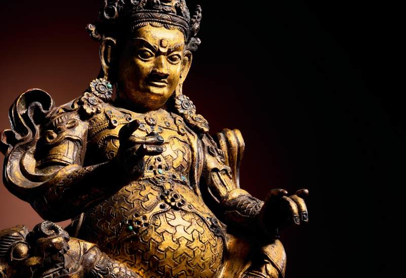 14世纪 财宝天王像 - 图2