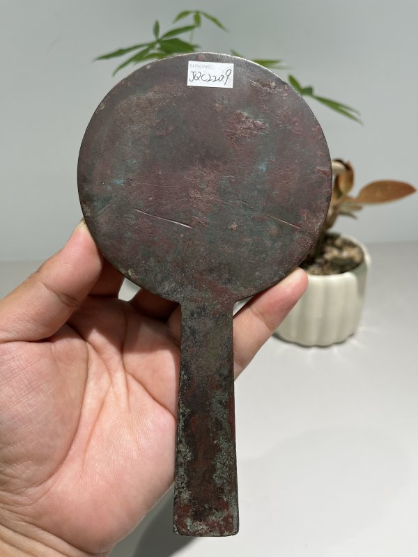 明 贵妇出游纹手柄镜 - 图5