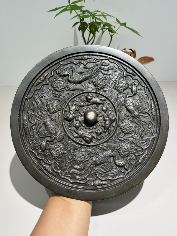 明 四凤穿花纹镜 - 图2