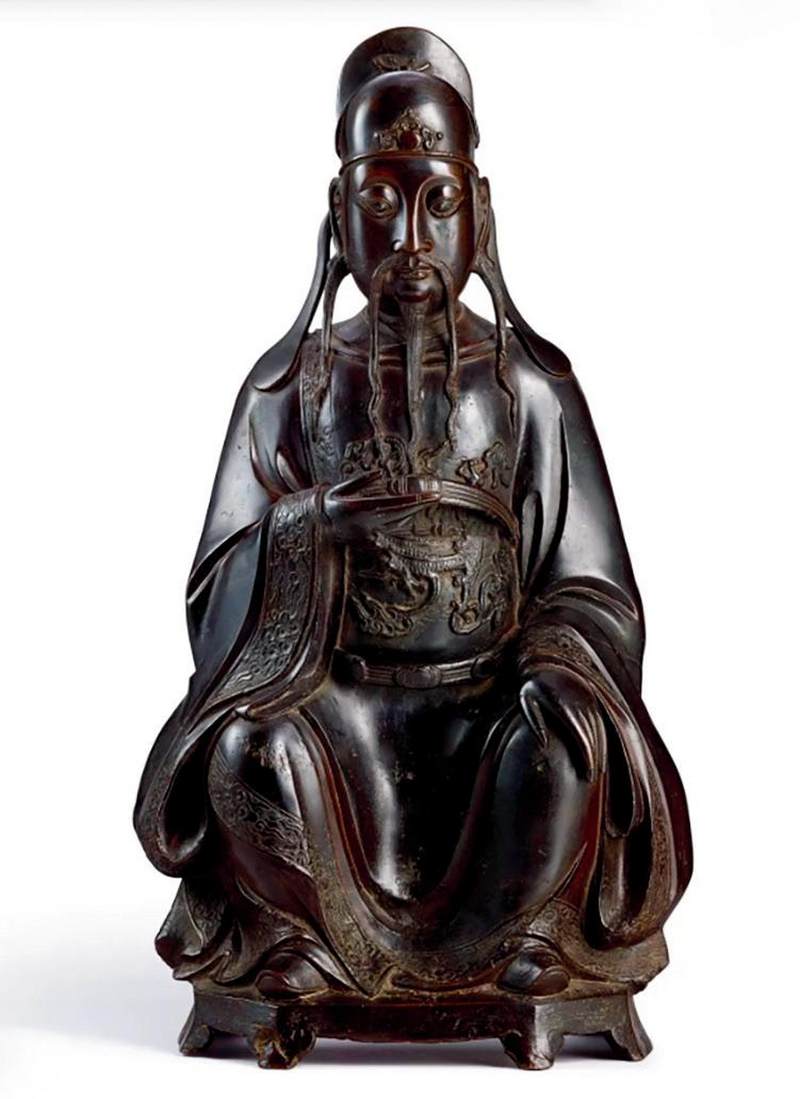 明代 文昌帝君像 - 图2
