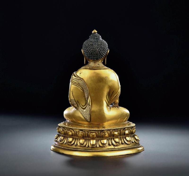 清乾隆（1736-1795年） 释迦牟尼佛像 - 图2