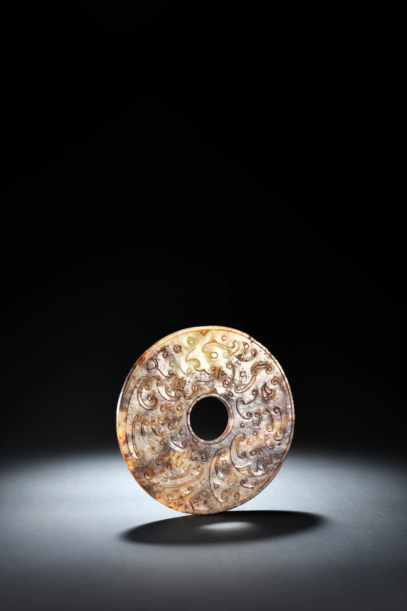 明 《古玉图考》著录 吴大澂、吴湖帆祖孙家藏凤虎纹玉璧 - 图4