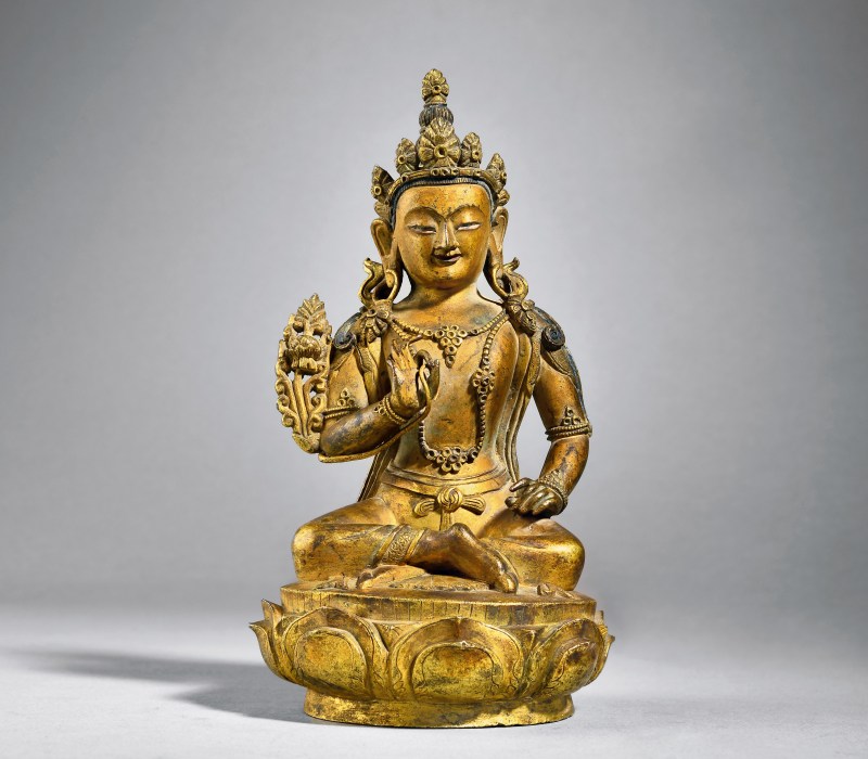 清乾隆（1736-1795年）交脚观音像