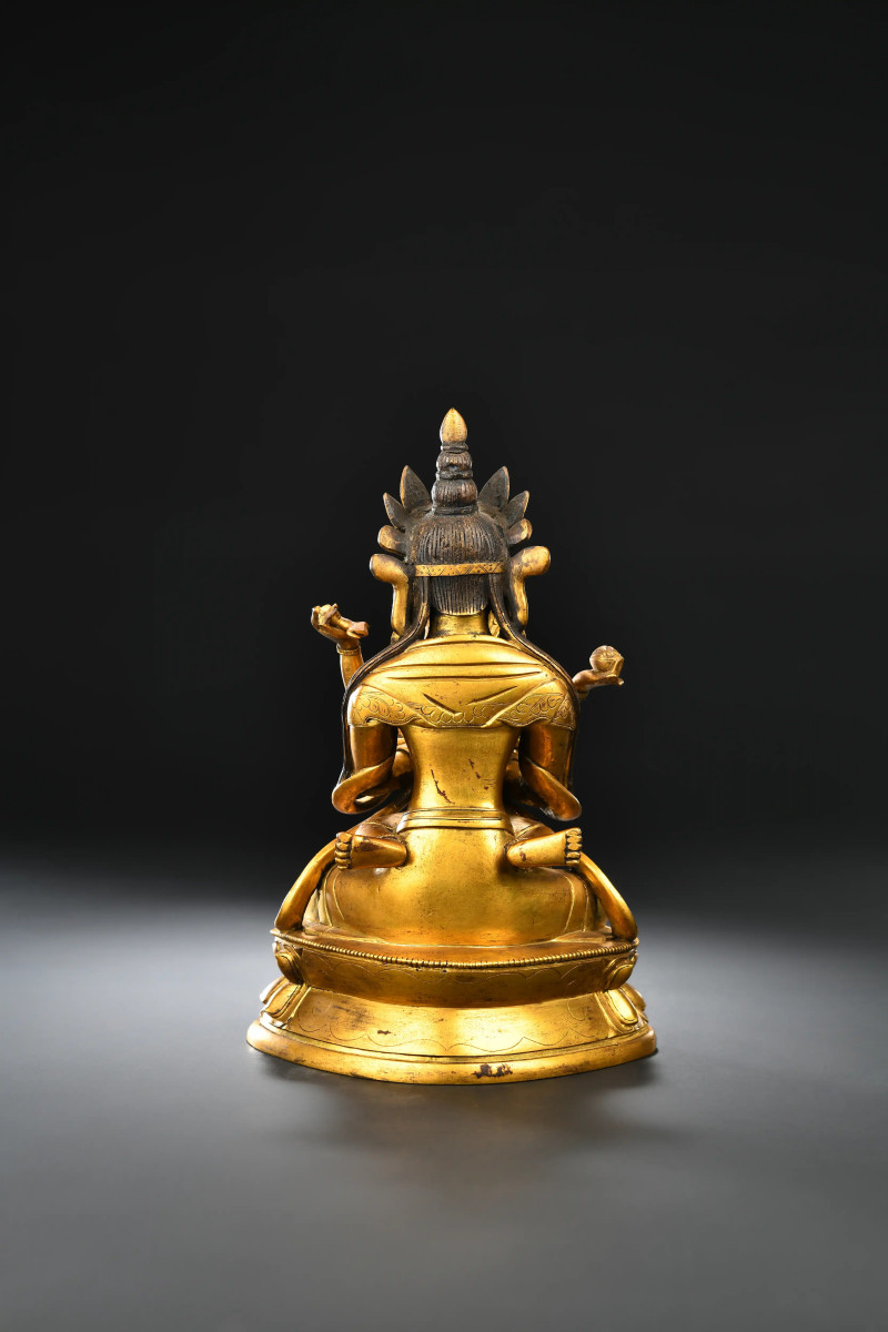 清乾隆（1736-1795年） 金刚持双身像 - 图2