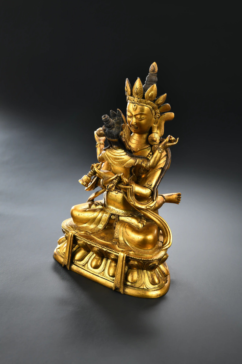 清乾隆（1736-1795年） 金刚持双身像 - 图4