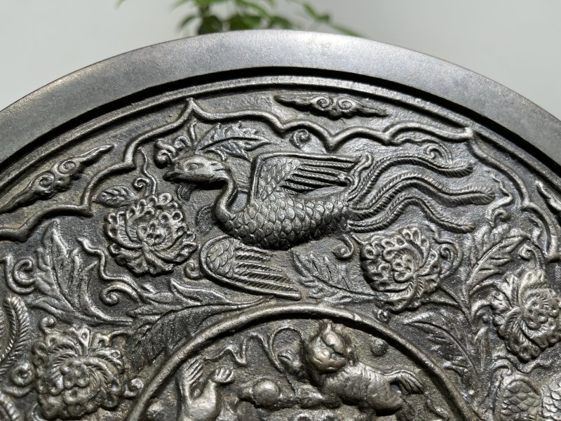 明 四凤穿花纹镜 - 图6