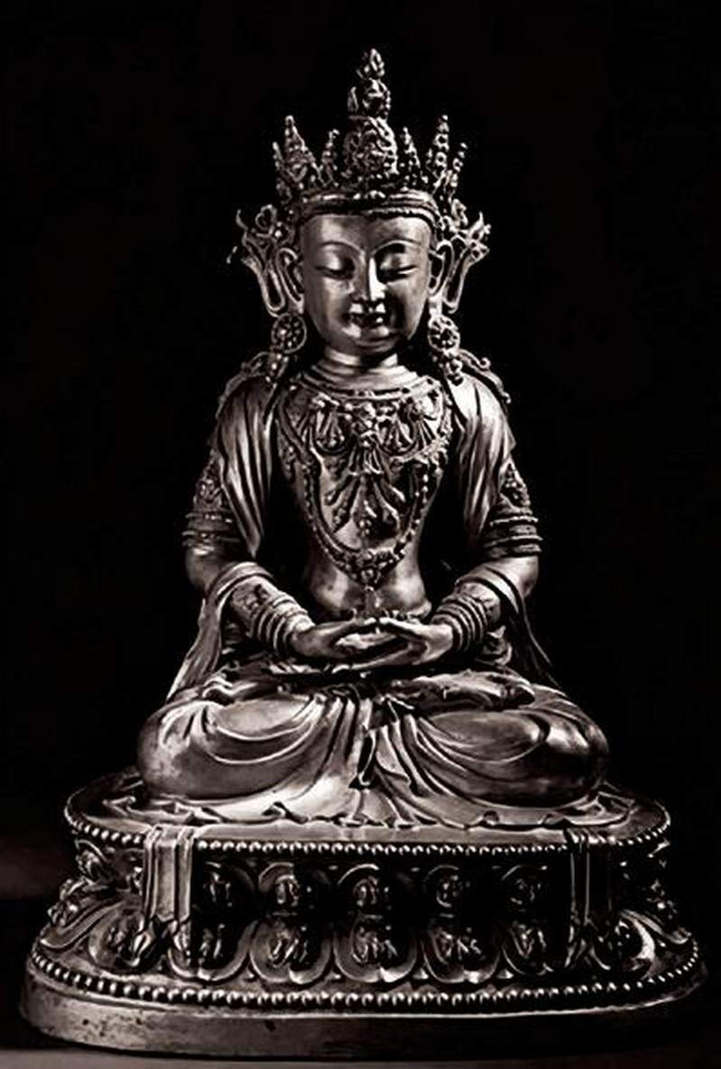 明宣德（1426-1435年）观音菩萨坐像 - 图9