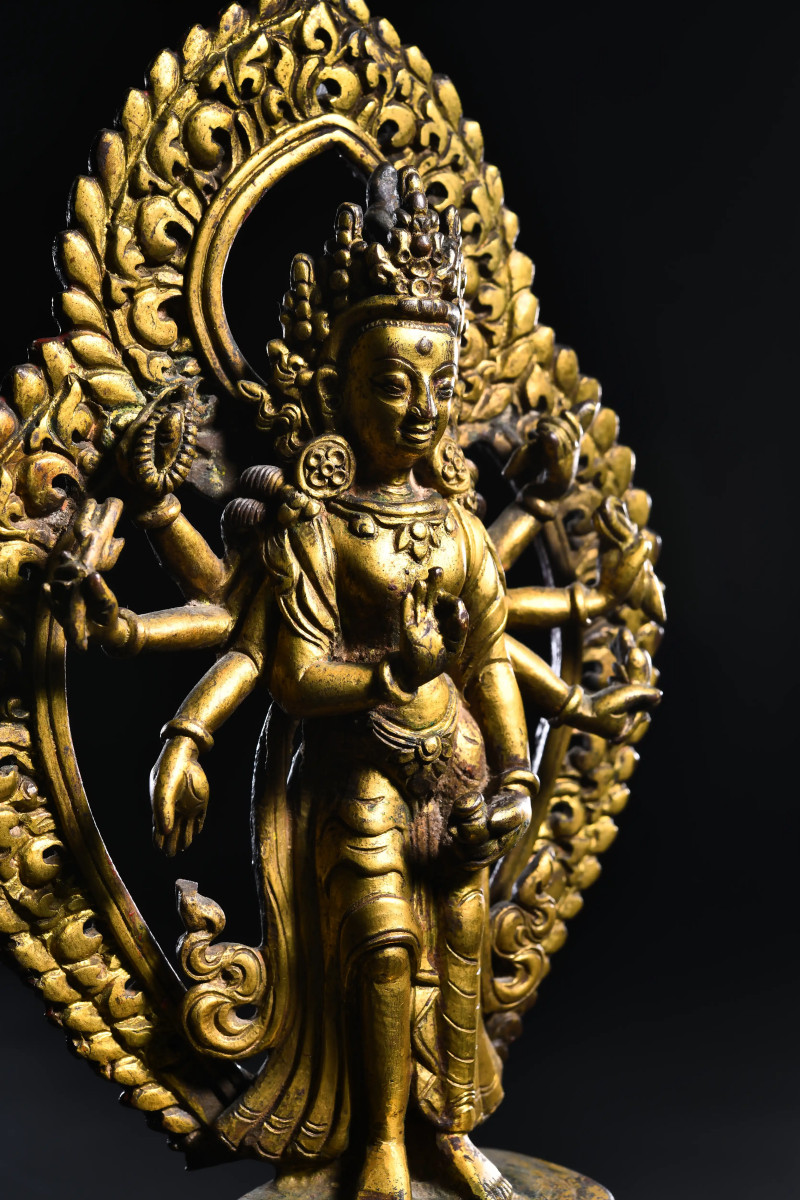 1700年 不空羂索观音像 - 图3