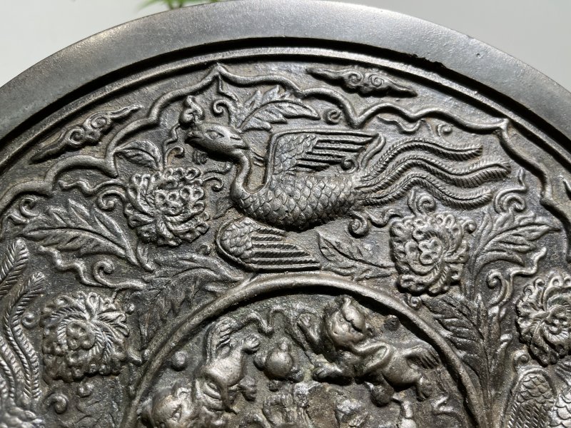 明 四凤穿花纹镜 - 图7