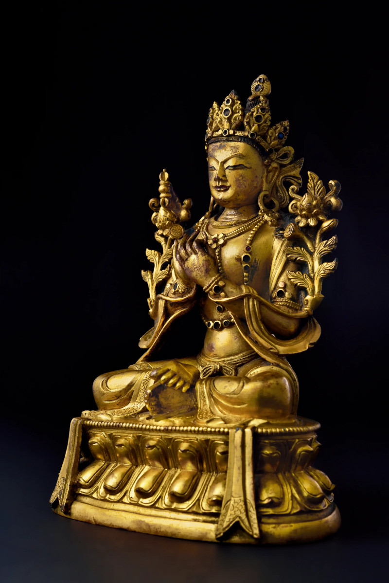 清乾隆（1736-1795年）金刚手菩萨像 - 图1